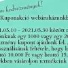 Májusi kupon kedvezmények!